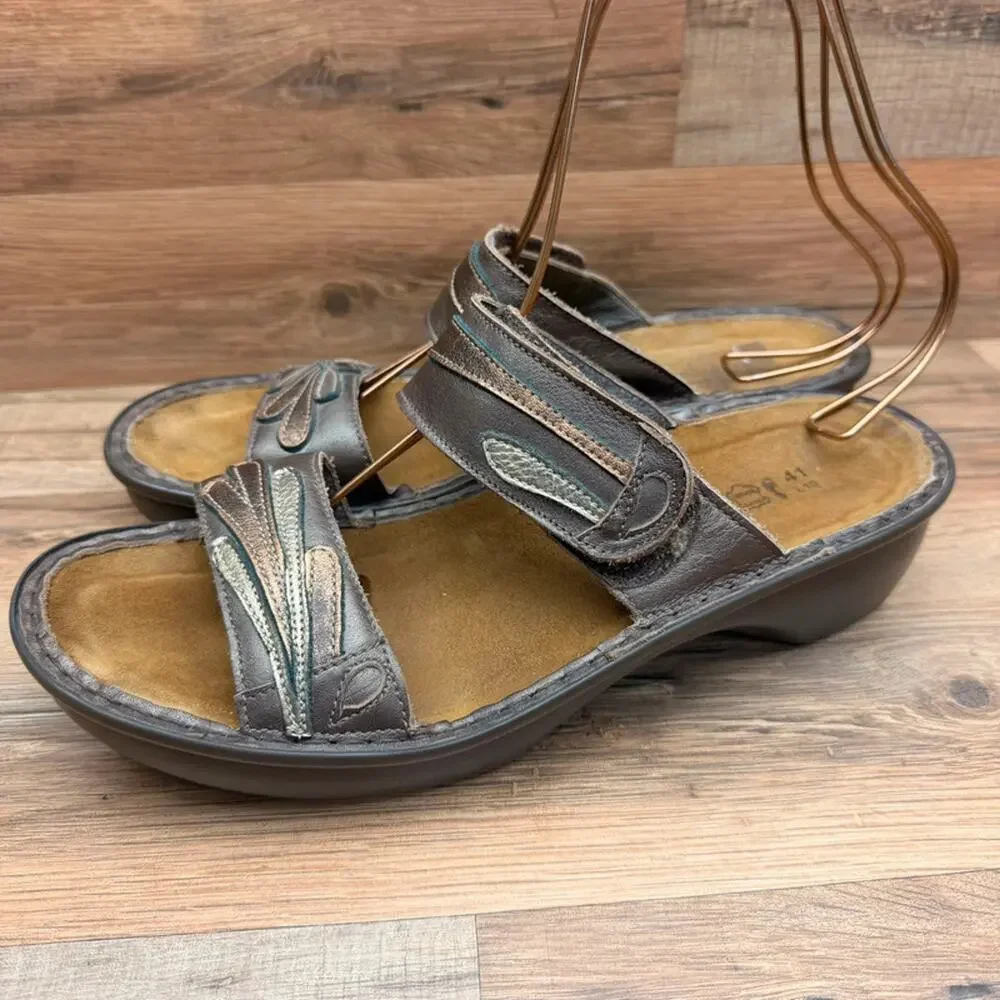 Naot Oleander Sandals Womens 10 Eu41 Casual Lifestyle Daily Slip On Slide